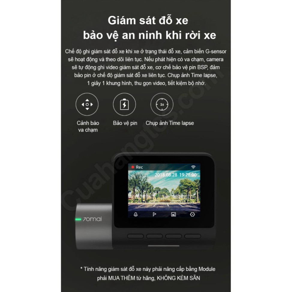 GIÁ SẬP SÀN Camera hành trình Xiaomi 70mai Pro bản quốc tế chính hãng GIÁ SẬP SÀN | BigBuy360 - bigbuy360.vn