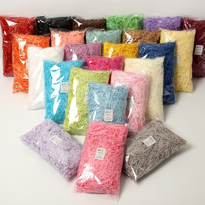 Túi Giấy Vụn Nhiều Màu 20 / 50 / 100g Dùng Trang Trí Hộp Quà