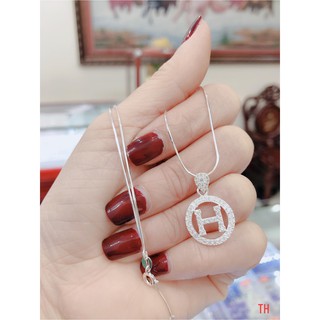 DÂY CHUYỀN BẠC SỢI MỲ MẶT CHỮ H