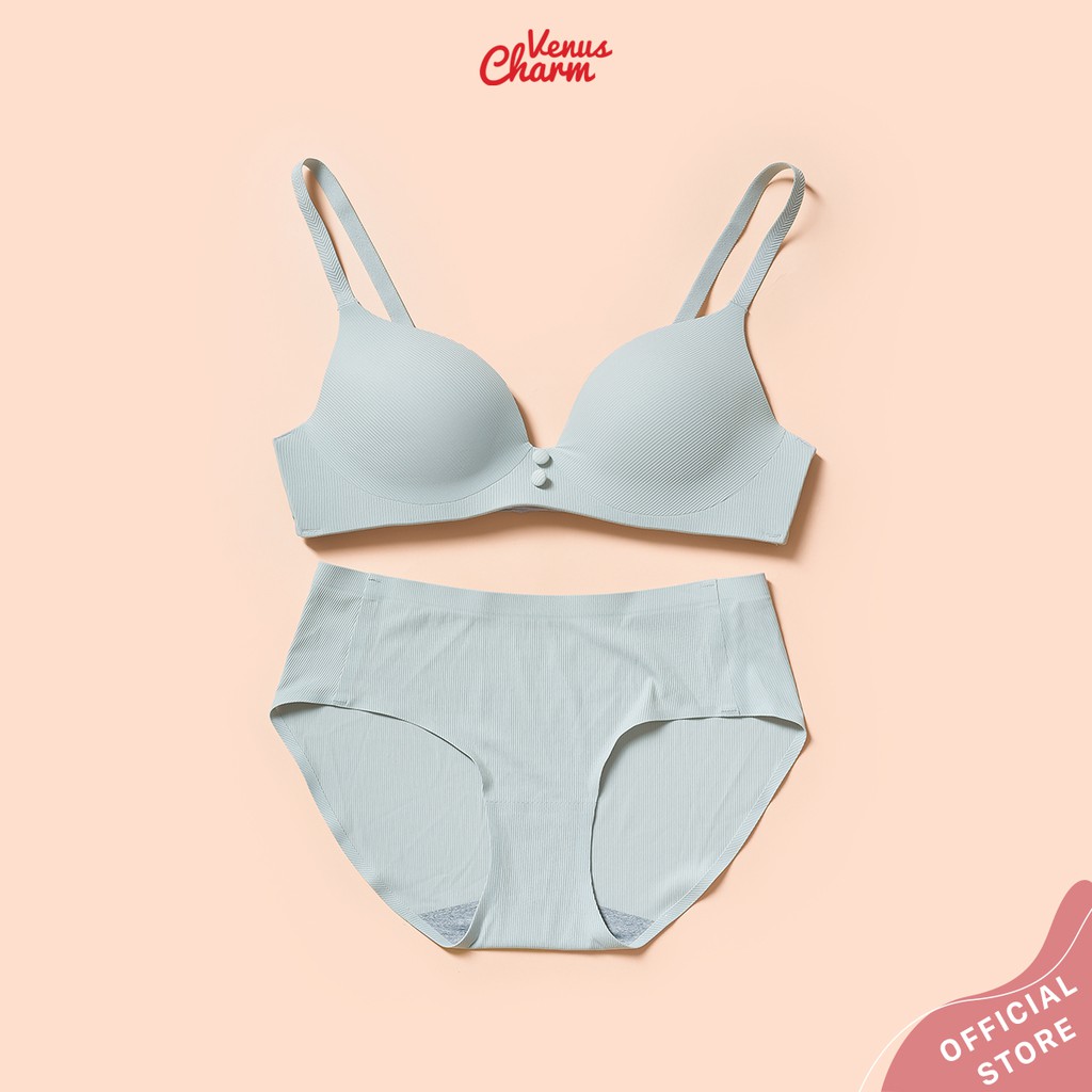 Bộ quần áo lót nữ Venus Charm 1803 đệm mỏng không gọng ôm ngực tự nhiên