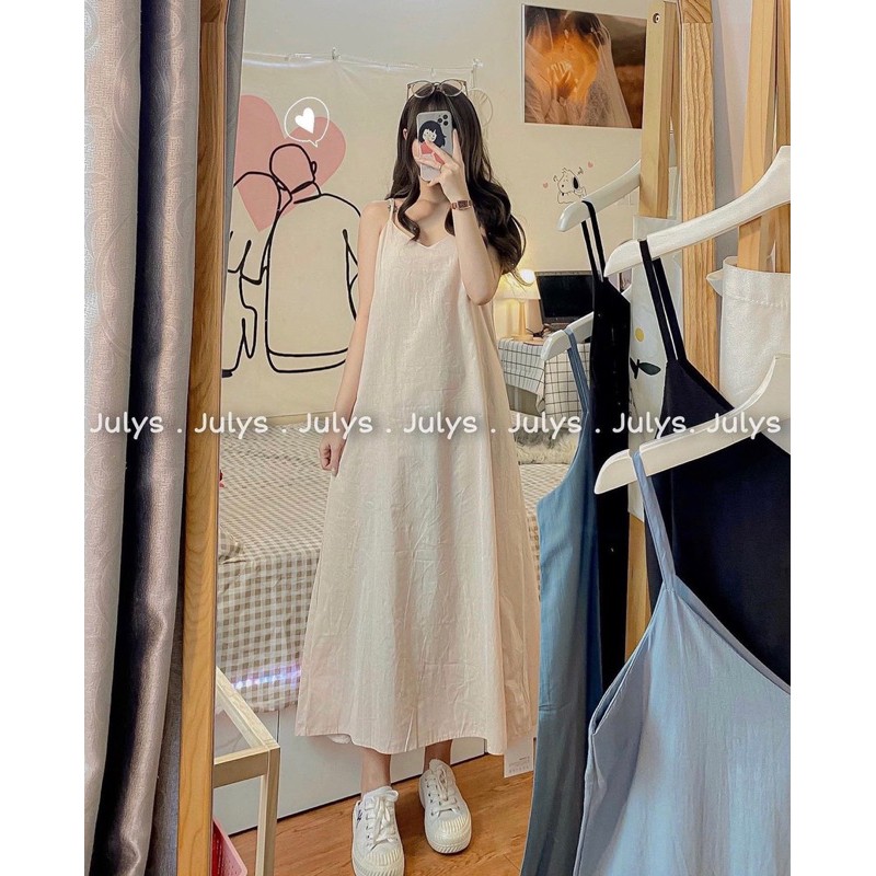 [FREESHIP - HÀNG LOẠI 1] VÁY MAXI 2 DÂY LÓT 2 LỚP SIÊU ĐẸP 3 MÀU | BigBuy360 - bigbuy360.vn