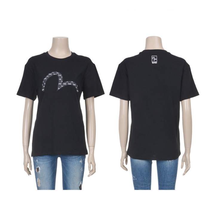 ✽Áo thun Evisu Korea Hills Applique Unisex Loose Fit