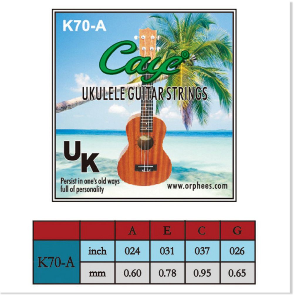 Dây Đàn Ukulele Caye K70-A