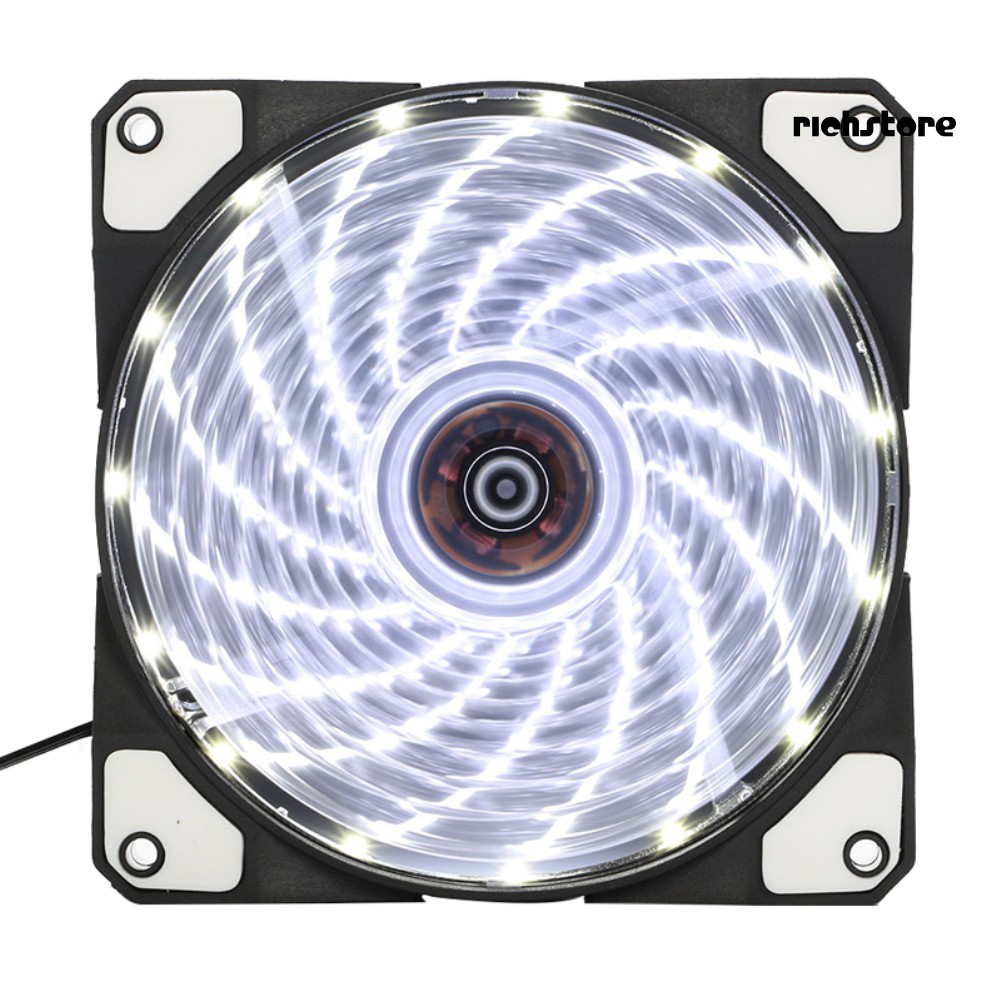 Quạt Tản Nhiệt 12x12cm 12v 15 Led Cho Pc