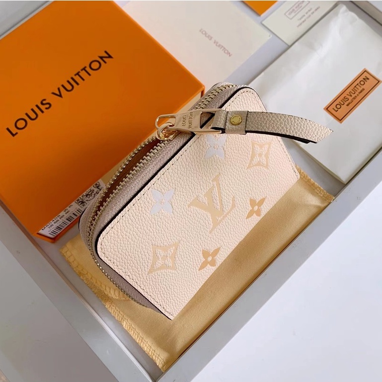 Sẵn sàng giao hàng Ví nữ ngắn mới của Louis Vuitton LV Ví có dây kéo có hộp M80408