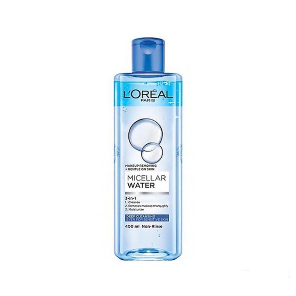 Nước Tẩy Trang Loreal Paris, L'Oreal Paris 3-in-1 Micellar Water Deep Cleansing- Xanh Đậm