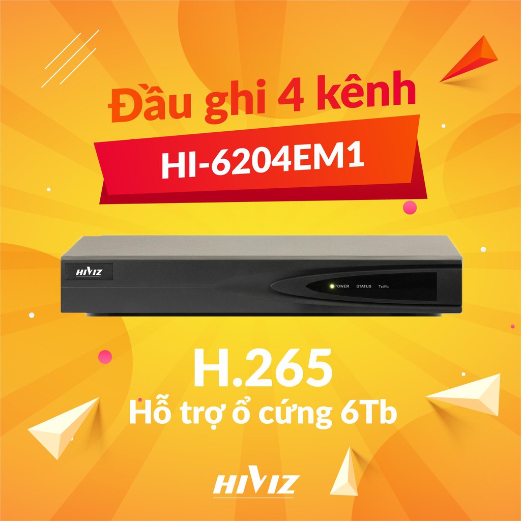 Bộ Kit Camera Hiviz CVI/TVI/AHD 2.0Mp Full HD - Trọn Bộ Camera AHD 4 Kênh + Ổ Cứng Lưu Trữ 500GB