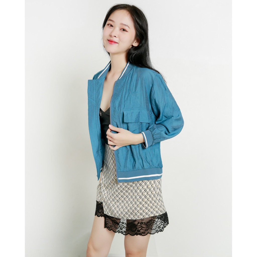 J-P Fashion Áo khoác Bomber dài tay - 10704185