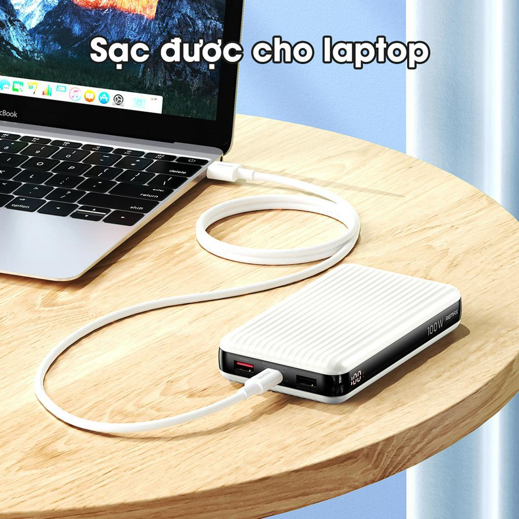 Sạc dự phòng 20000mAh 100W Remax RPP-508 Sạc được cho Laptop và Tab Remax bảo hành 12 tháng lỗi 1 đổi 1