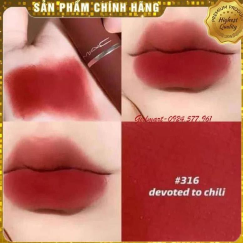 [SON ĐẸP] Son MAC charm Valentine Limited Matte Mist Powder 316 - Tone đỏ đất