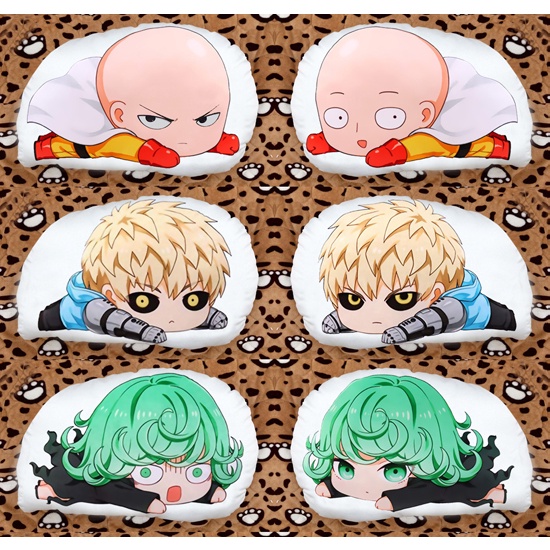 Gối ôm chibi in 2 mặt one punch man saitama genoes Tatsumaki fubuki