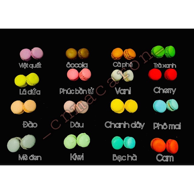 Set bánh MACARON MINI ( 1.5-2cm )