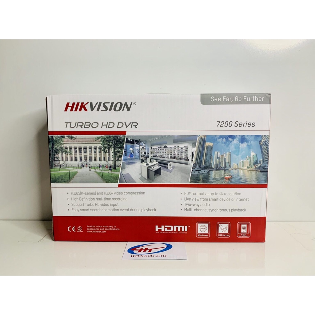 Đầu ghi 8 kênh HDTVI H.265+ Hikvision DS-7208HQHI-K1 ( BẢO HÀNH CHÍNH HÃNG 24 THÁNG)