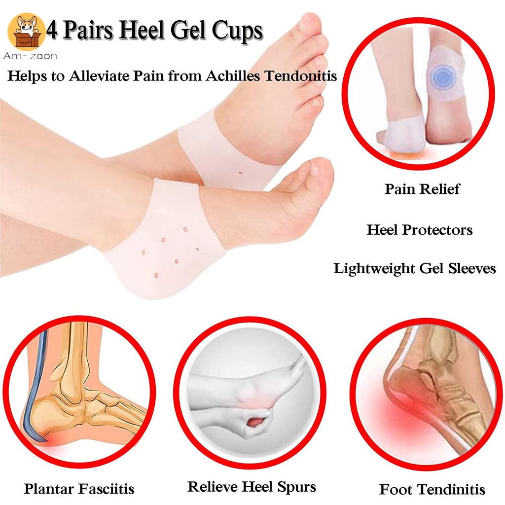 Miếng Silicone Lót Gót Chân Chống Nứt Nẻ Có Thể Tái Sử Dụng