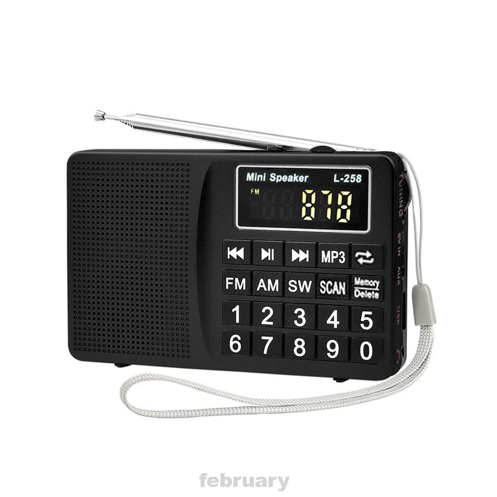 Digital Display Gift Multiband Portable USB Charging Radio