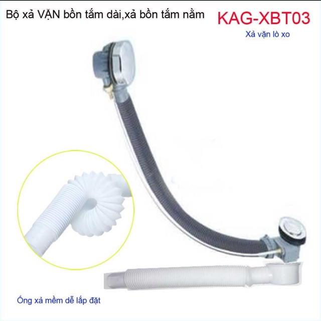 Bộ xả vặn bồn tắm nằm cao cấp bảo hành 1 năm