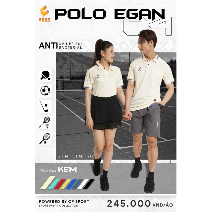 ÁO POLO EGAN 04 CAO CẤP CHỐNG TIA UV BẢO VỆ MÔI TRƯỜNG THIẾT KẾ THỜI TRANG