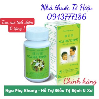 Nga Phụ Khang Mua 6 tặng 1 bằng tem tích điểm - hỗ trợ giảm U xơ tử cung, u nang buồng trứng từ cây Trinh nữ hoàng cung