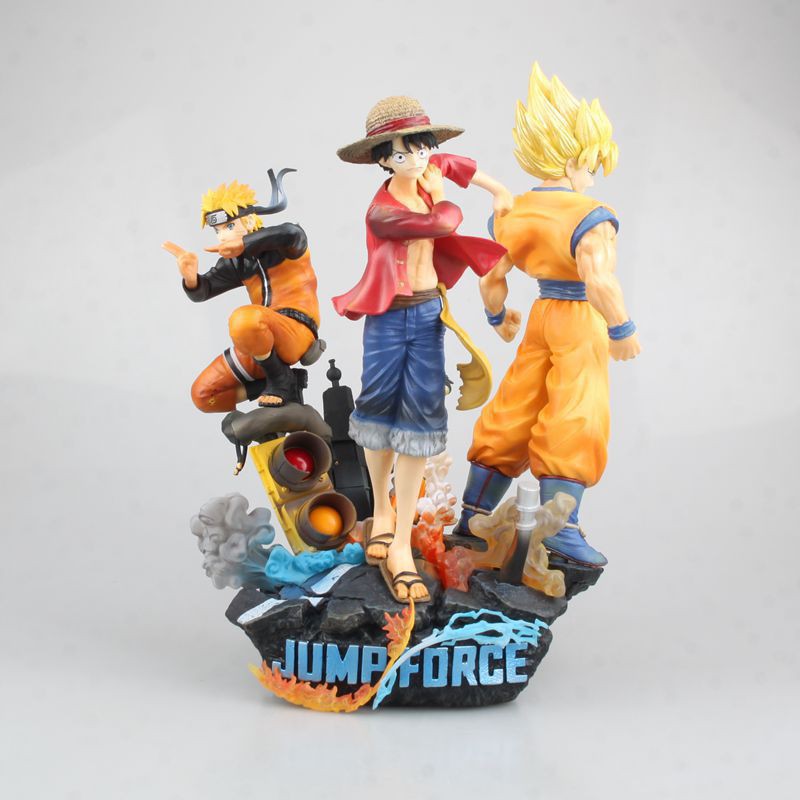 Mô HÌNH One Piece JUMP Fighting Luffy Monkey King Uzumaki Naruto Big Three Figures