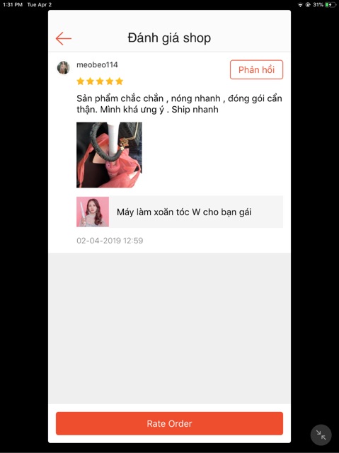 Máy làm xoăn tóc W cho bạn gái