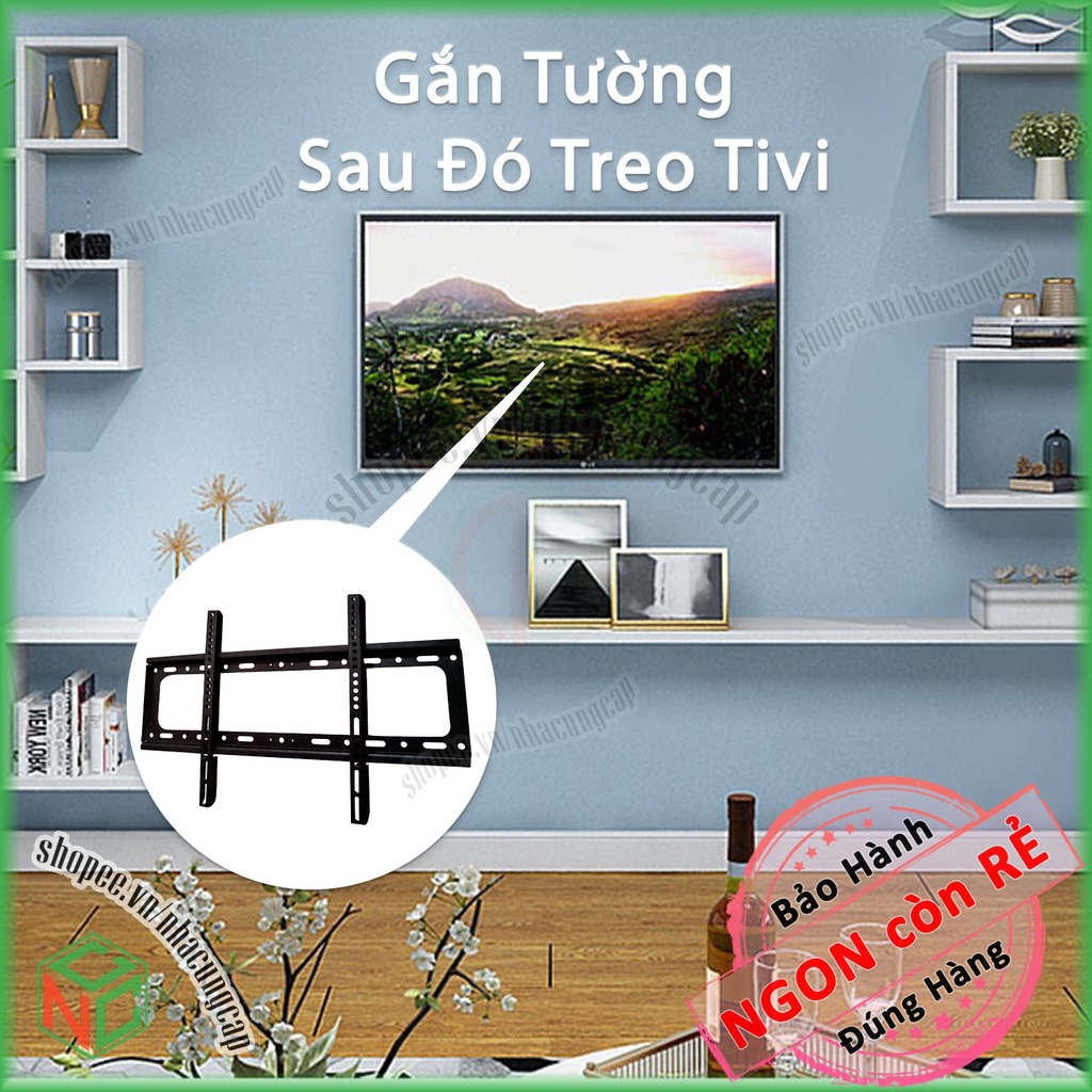 [Bền Chắc] Giá Kệ - Khung Treo Tivi 26 -&gt; 60 inch Thẳng Áp Sát Tường Giúp Căn Phòng Không Gian Thoáng Đẹp Hơn