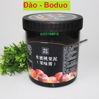 Mứt sốt Đào Boduo Pha chế trà sữa - Trà hoa quả Hộp 1.3kG Hàng chính hãng
