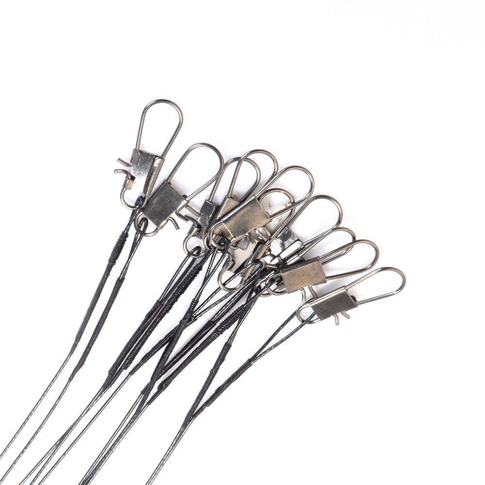 MYRONGVN Set 10 Dây Thép Móc Mồi Câu Cá An Toàn