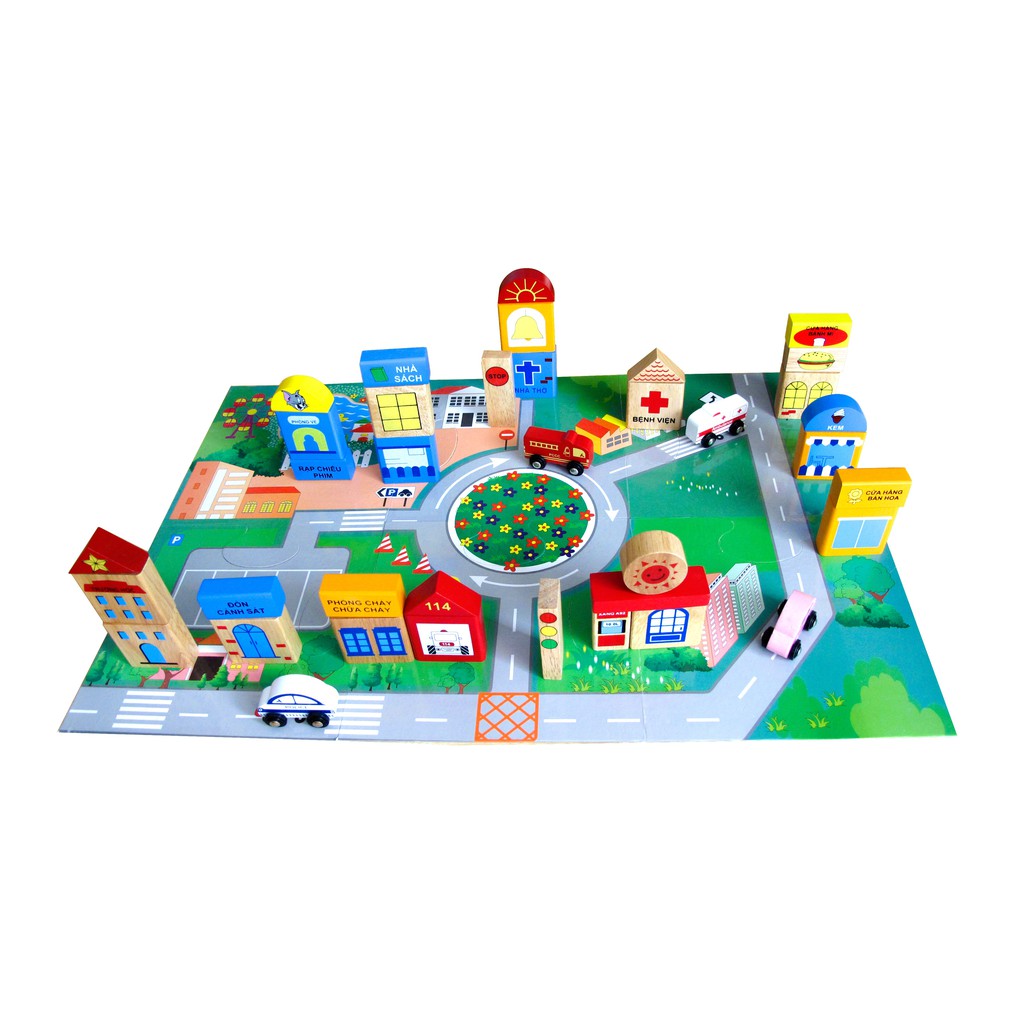 Đồ chơi gỗ Winwintoys - Thành phố tương lai 60522