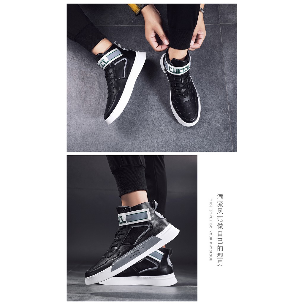 Giày sneaker nam cổ cao [FREESHIP] D508 shop Địch Địch chuyên giày nam đẹp