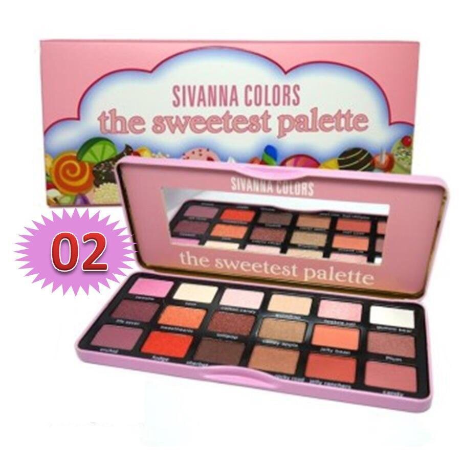 Bảng màu mắt 18 ô Sivanna Colors The Sweetest Palette Tone 2 - SweetestTone2