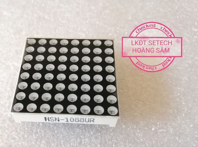 LED ma trận 8x8 màu đỏ 3mm