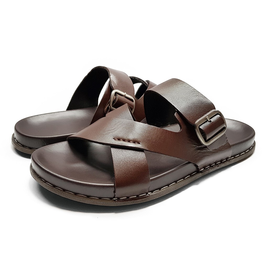 Dép Da Nam Dép Dr. Nam Da Bò Tấm DE40D