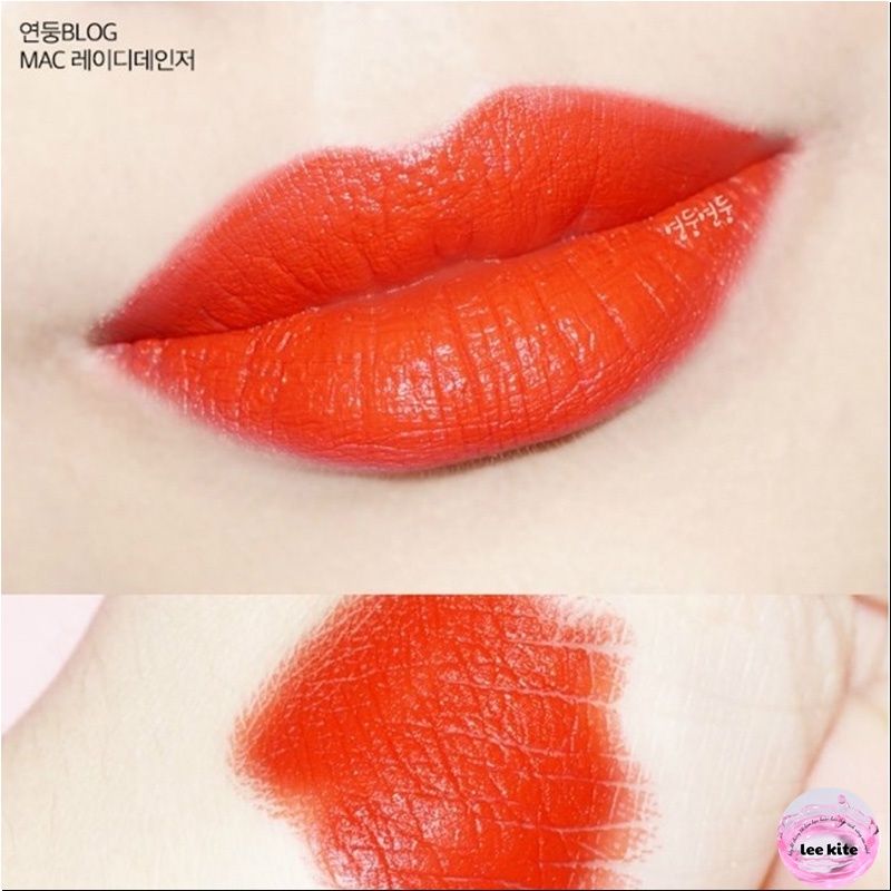 Son MAC Lady Danger 607 - Màu Đỏ Cam