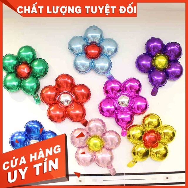 Bóng Nhôm Hình Bông Hoa Trang Trí Sinh Nhật Cho Bé