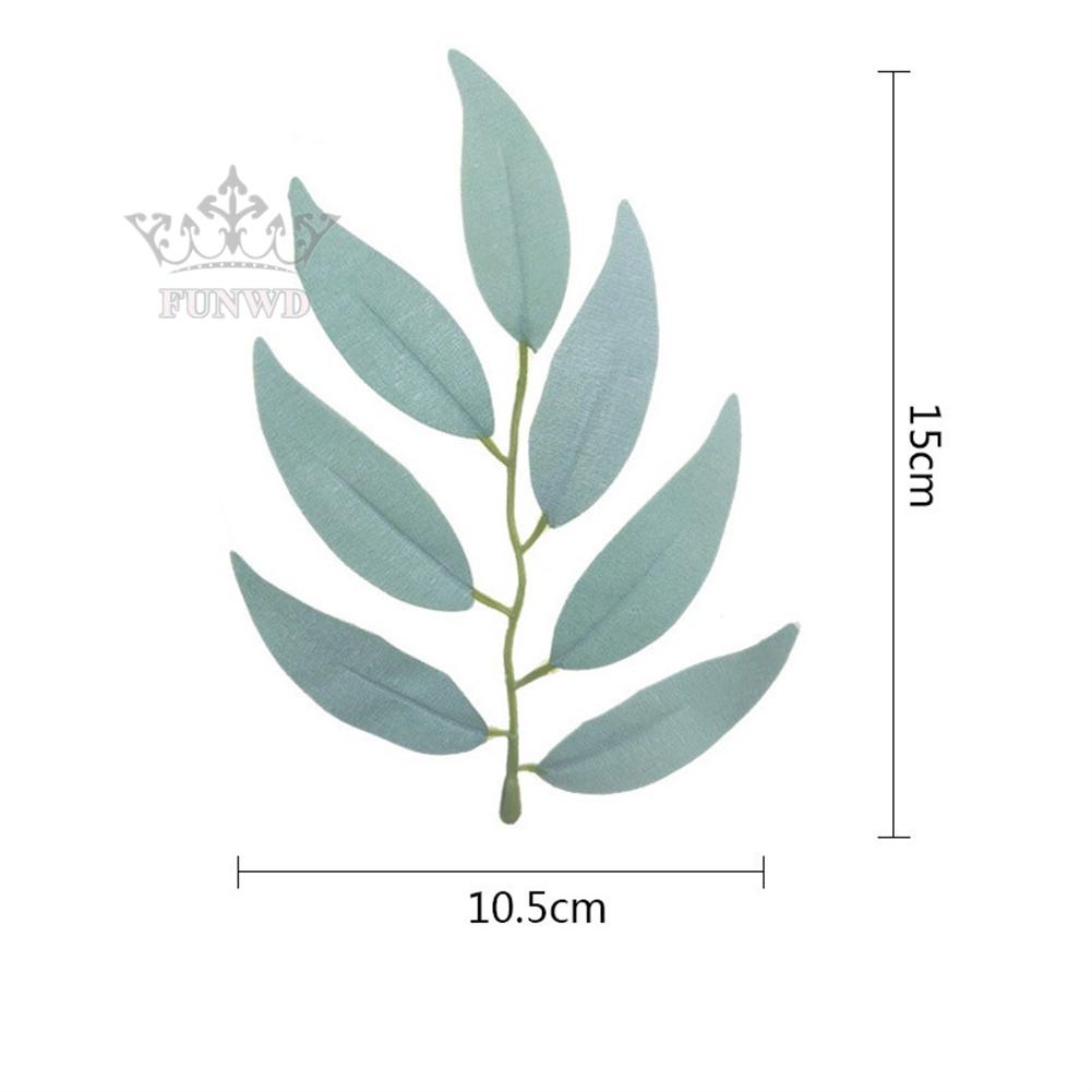 【FUNWD】Retro Willow Leaves Artificial Leaf DIY Craft Decorat Wedding Home Party Decor qXoicW