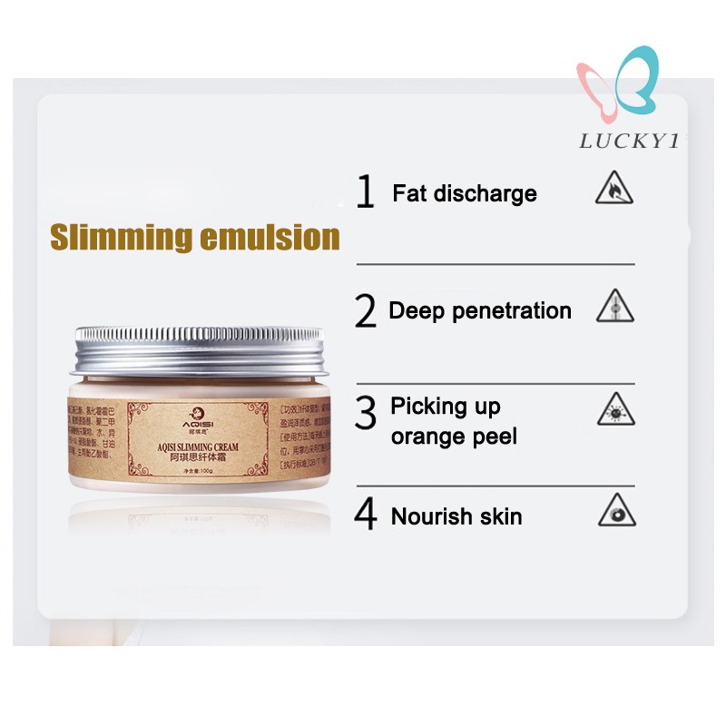 100g Slimming Cream Body Shaping Firming Fat Burning Weight Loss Leg Waist Massage Creams