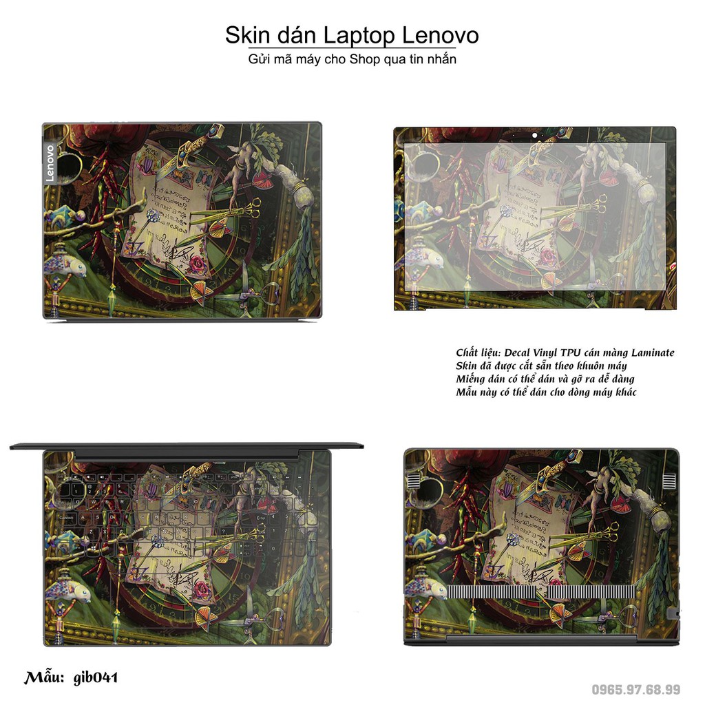 Skin dán Laptop Lenovo in hình Ghibli Nhật Bản (inbox mã máy cho Shop)