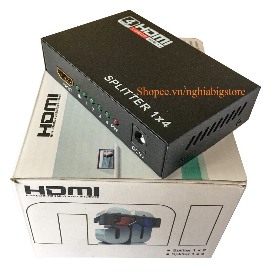 Hộp HUB Chia Cổng HDMI từ 1 Ra 4 Port