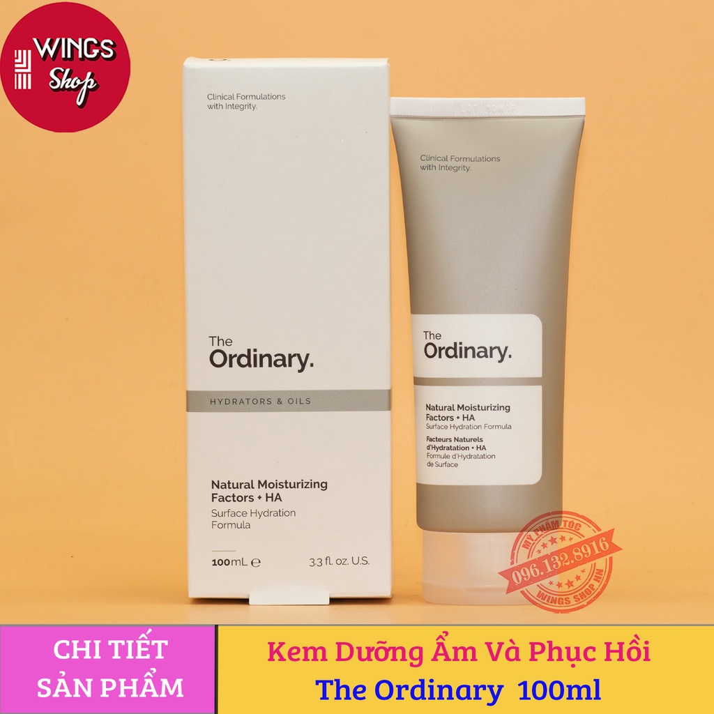 Kem Dưỡng Ẩm Và Phục Hồi The Ordinary Natural Moisturizing Factors + HA 30ml - 100ml