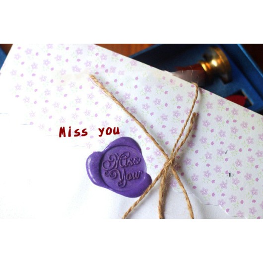 CON DẤU SÁP NIÊM PHONG BAO THƯ tặng 2 cây sáp