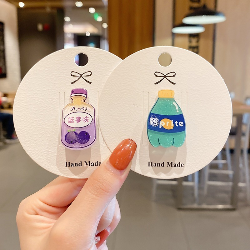 Kẹp tóc hình chai nước hoạt hình xinh xắn dễ thương