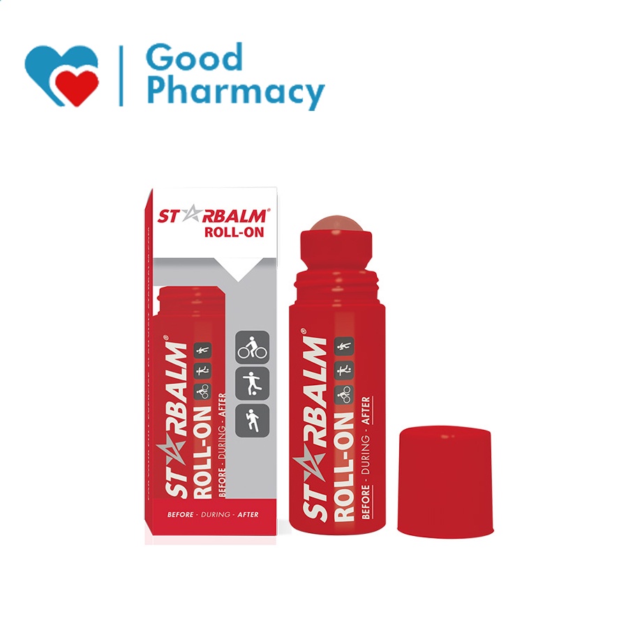 Chai lăn nóng cơ Starbalm Roll on làm ấm cơ khớp trước, sau khi vận động, thể thao, thư giãn cơ khớp, tăng tuần hoàn máu