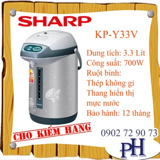 Bình thuỷ điện sharp kp-y33v 3.3l 700w
