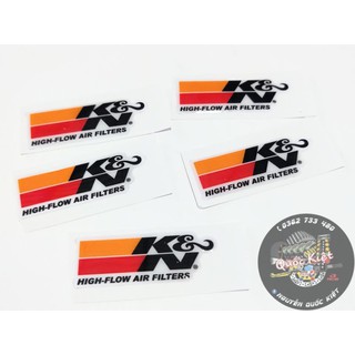 Tem logo K&N đổ keo nổi chống nước tuyệt đối