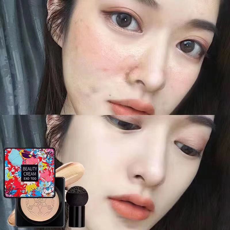 Kem Nền Che Khuyết Điểm Bb CC Cream Làm Sáng Tông Màu Da Kèm Cọ Đầu Nấm Tiện Lợi