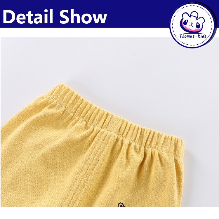 Quần ống rộng Màu Trơn Bằng Cotton Mềm Mại Cho Bé Trai 1-6 Tuổi