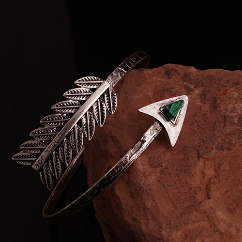 Vòng đeo bắp tay bằng kim loại đơn giản thời trang cho nữ