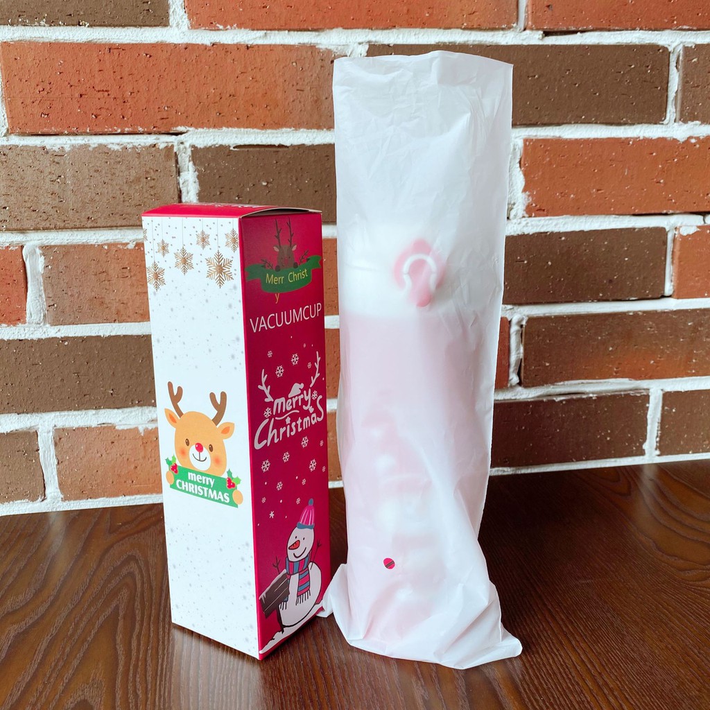 Bình nước giữ nhiệt Noel 500ml quà tặng giáng sinh 2021 cho người thân bạn bè đồng nghiệp