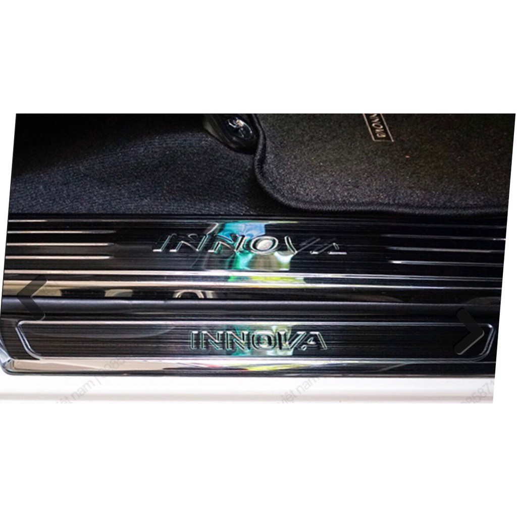 NẸP BƯỚC CHÂN TRONG NGOÀI INOX -INNOVA 2017-2020
