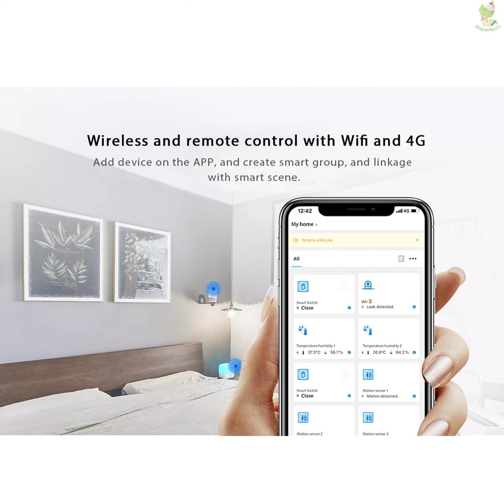 eWelink 2 in 1 WiFi / ZigBee Bridge APP Remote Control Wireless Smart Home Bridge Voice Control Compatible With Alexa Google Home